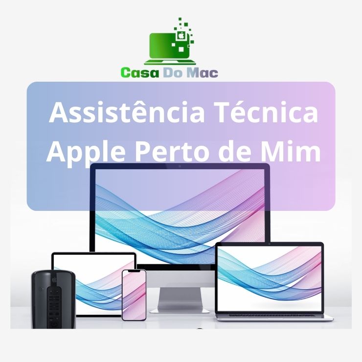 Equipe da casa do mac prestando assistência técnica para dispositivos apple, com atendimento amigável e profissional em brasília